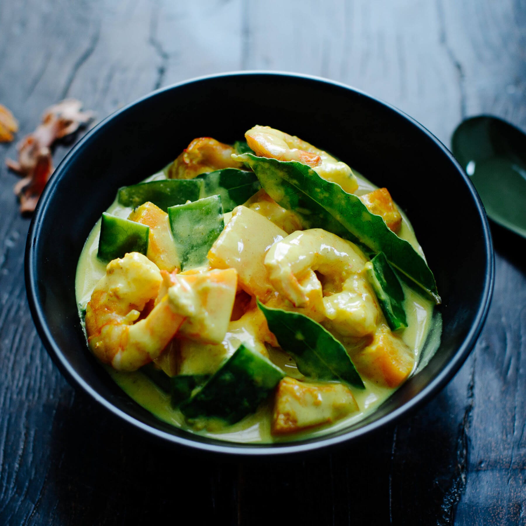 Malaiisches Kürbis-Garnelen-Curry