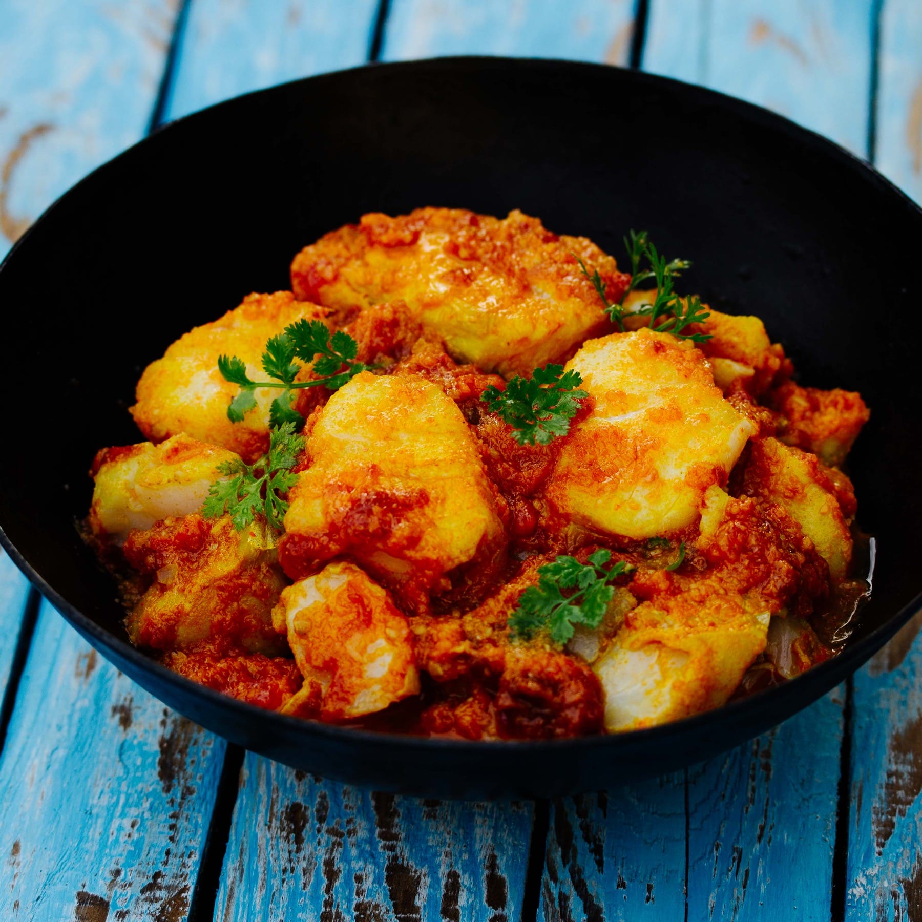 Burmesisches Curry mit Fisch - Nga Sipyan
