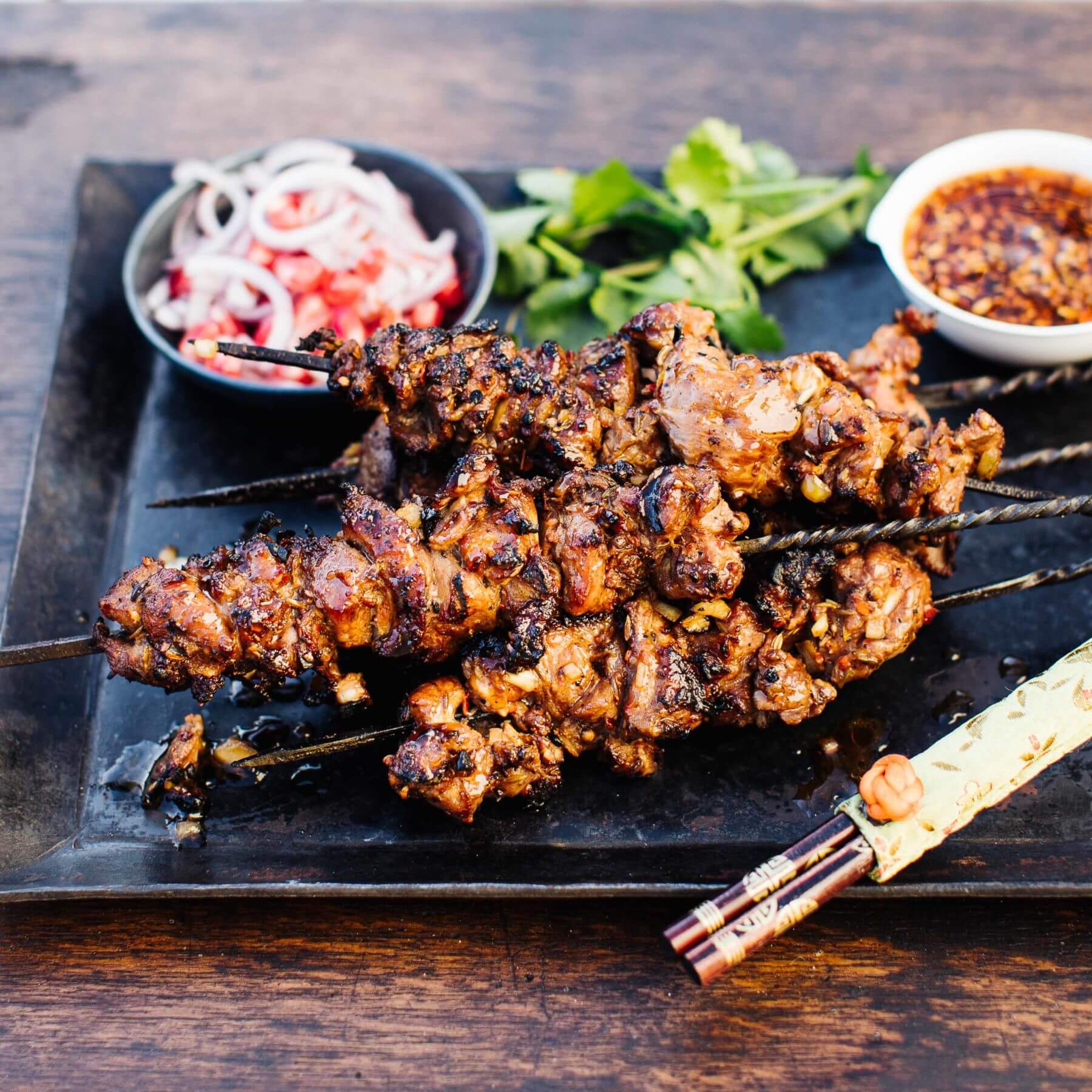 Yang Rou Chuan - Lammspieße vom Grill aus Xinjiang