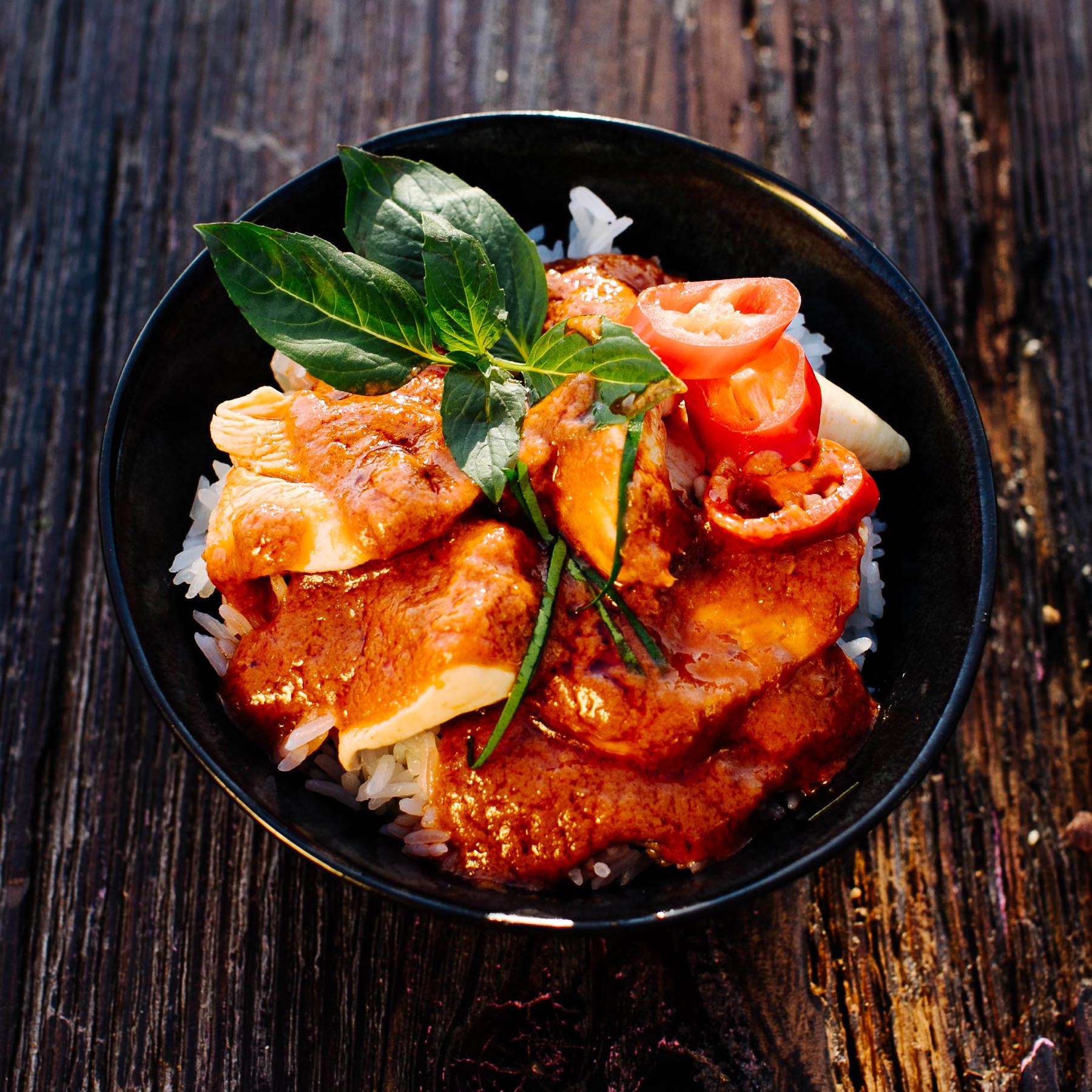 Thai Panang Curry Rezept mit Hähnchen | asiastreetfood