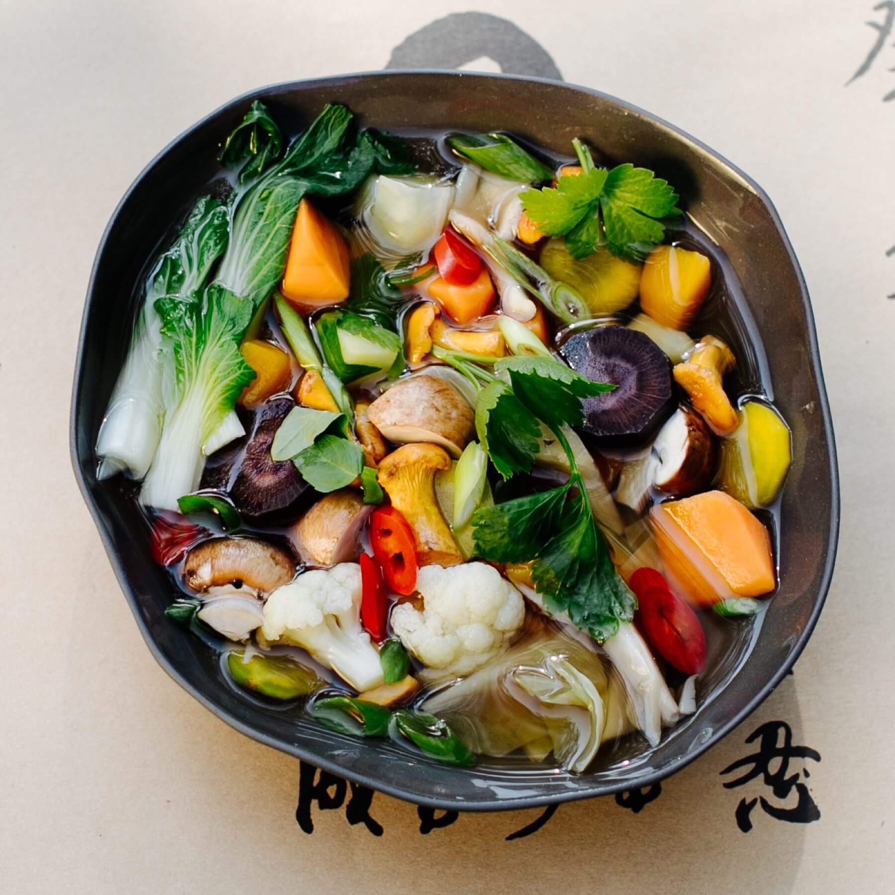 Vegane Pho aus Tra Que