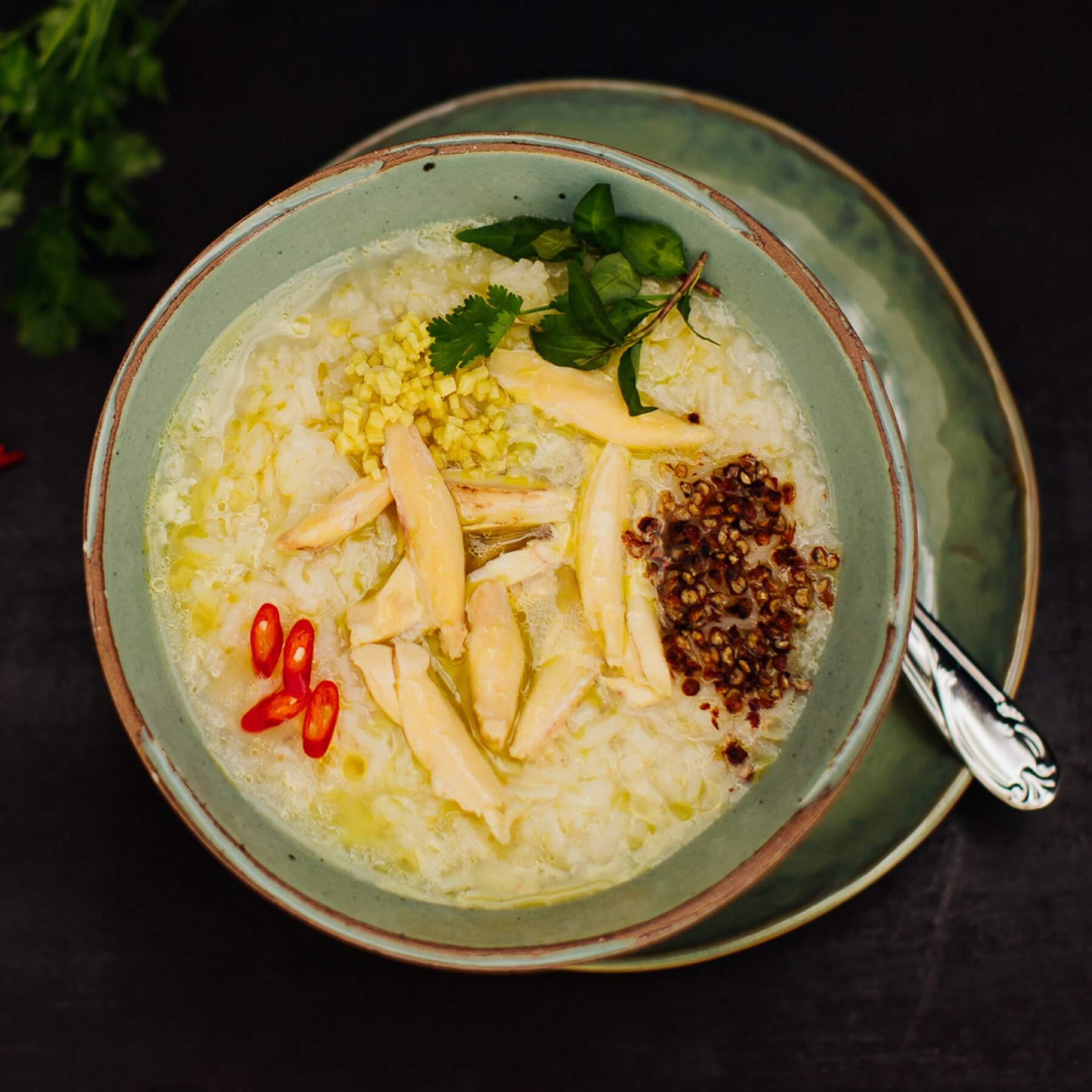 Reissuppe mit Hähnchen
