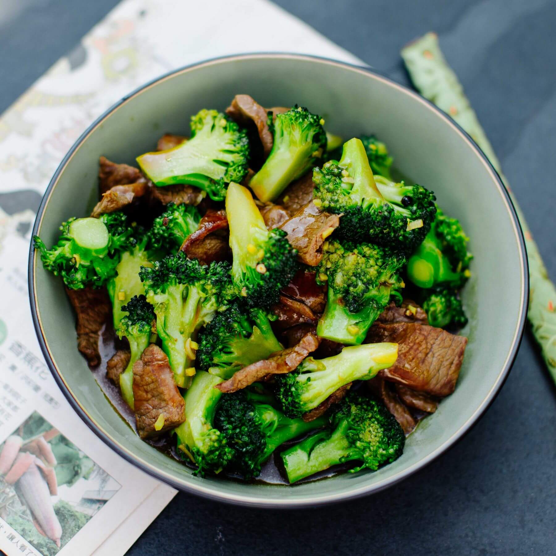 Rindfleisch aus dem Wok mit Austernsauce und Brokkoli | asiastreetfood