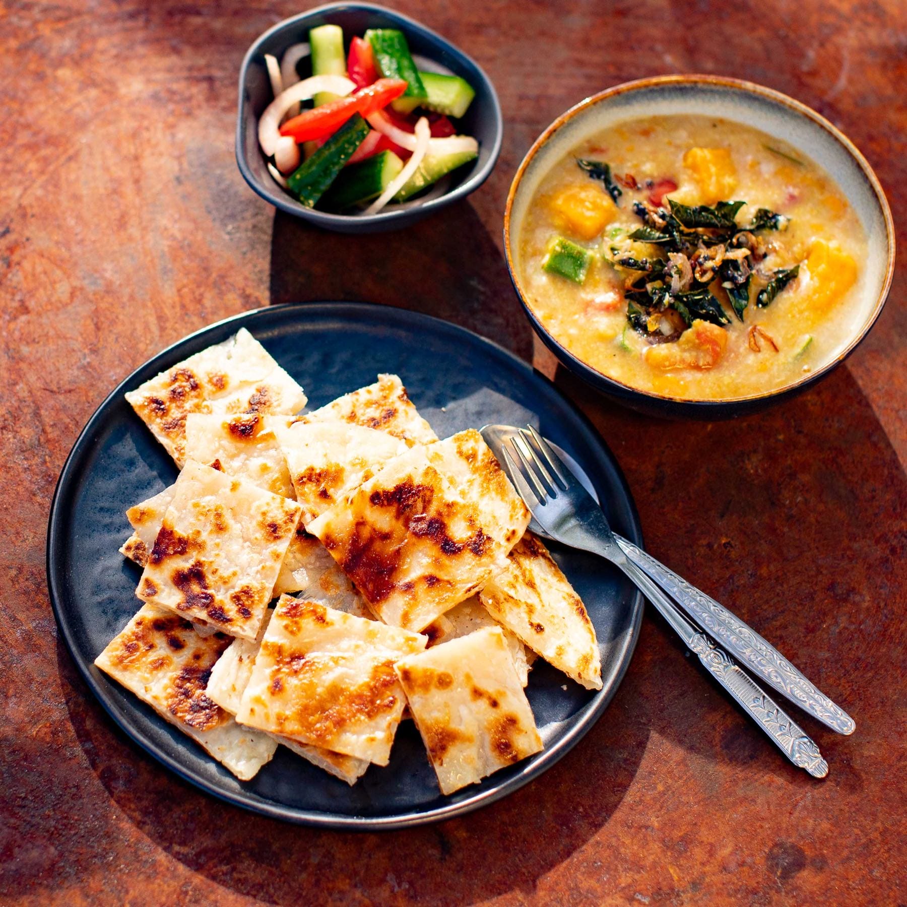 Dhal - Roti Canai Rezept aus Malaysia