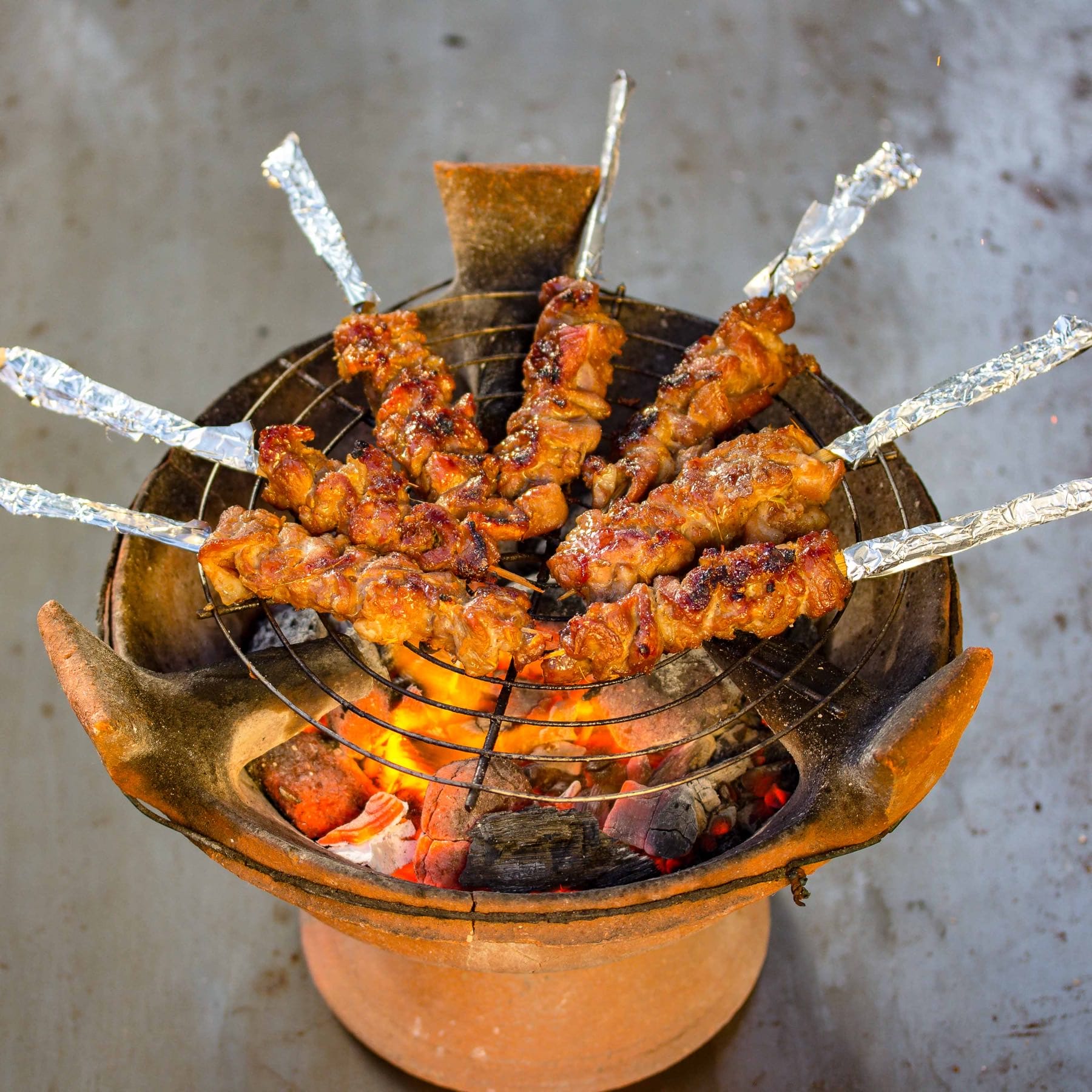 Saté Spieße aus Thailand - Muu Satay