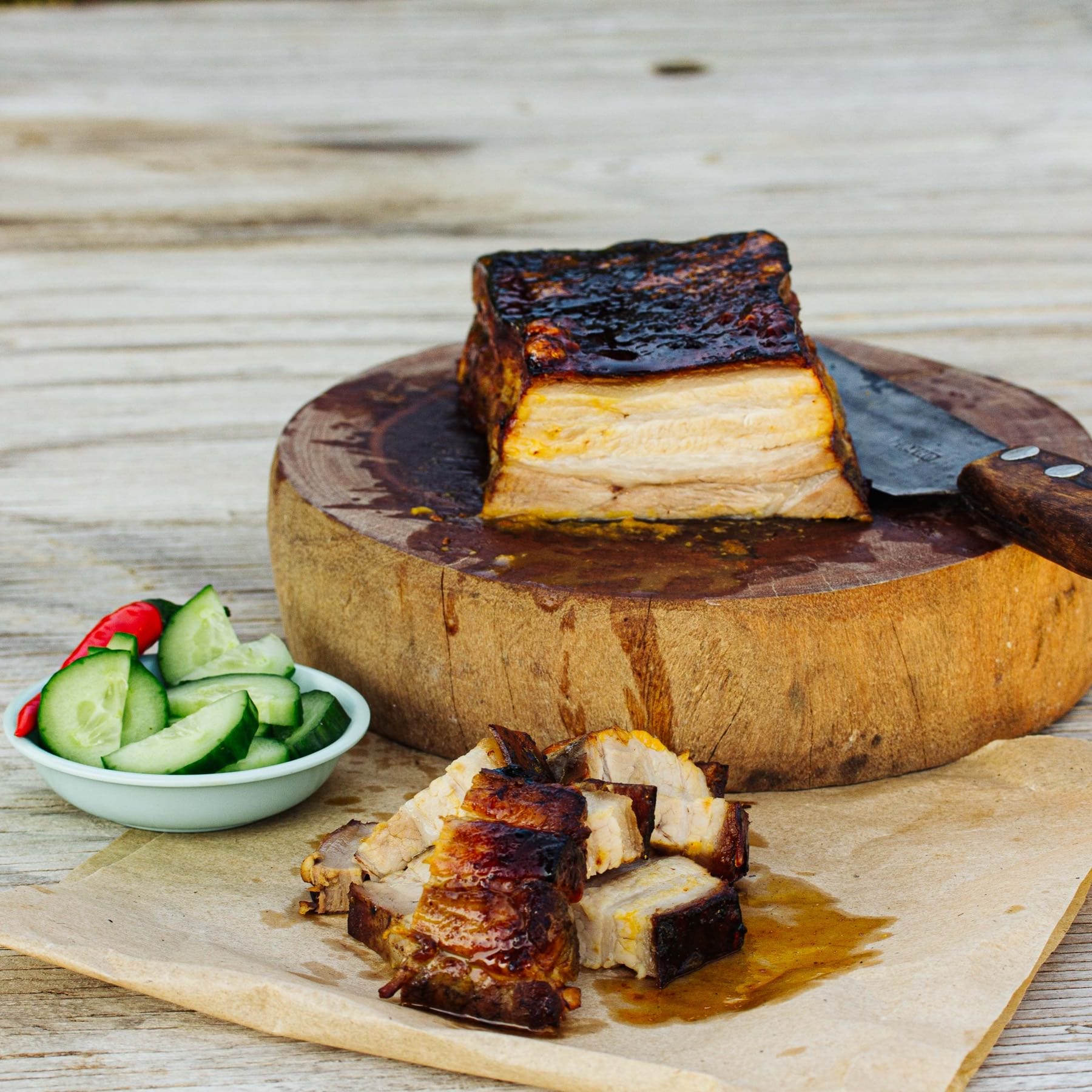 Gegrillter Schweinebauch - Moo Daeng