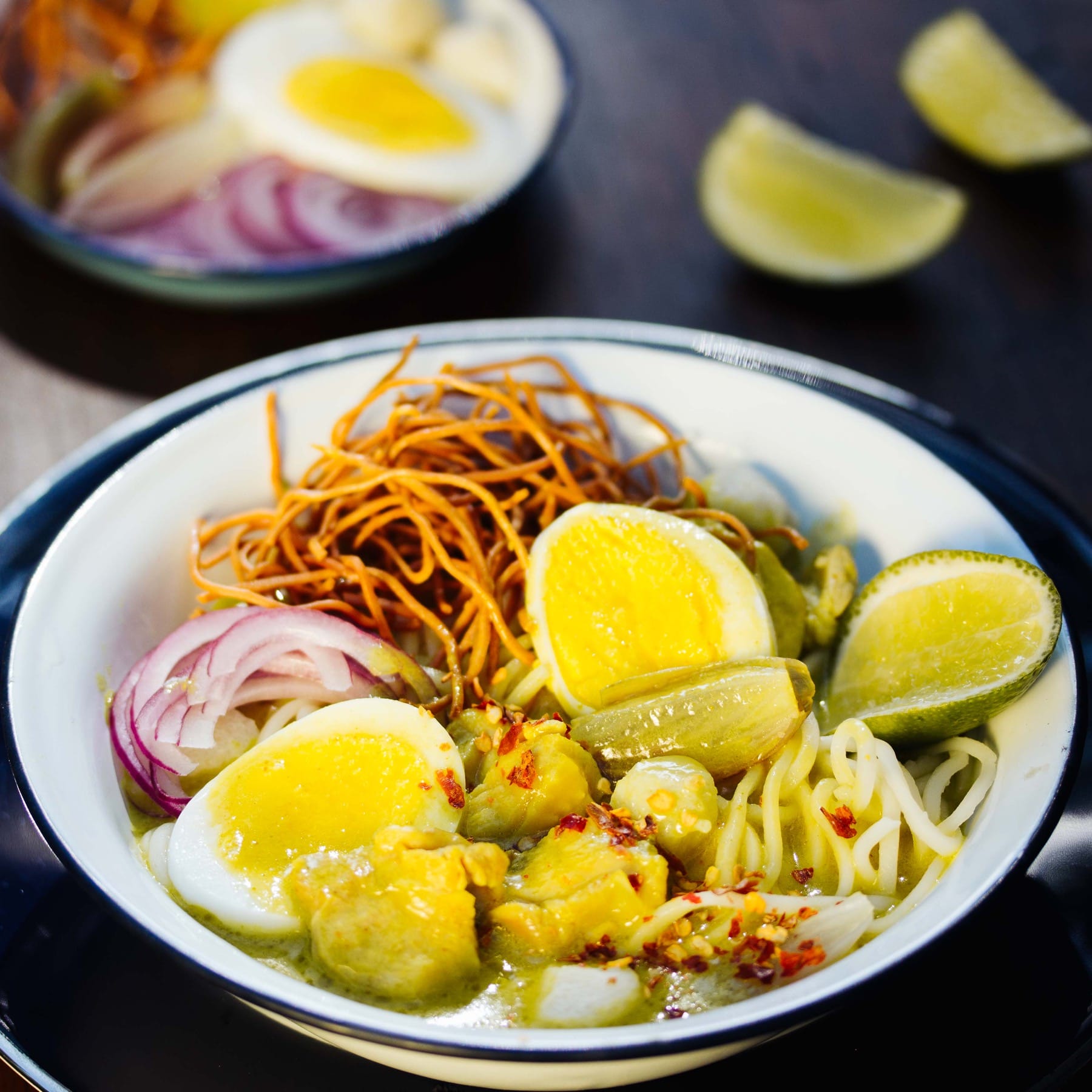 Burmesische Curry Nudelsuppe - Ohn No Khaut Swe