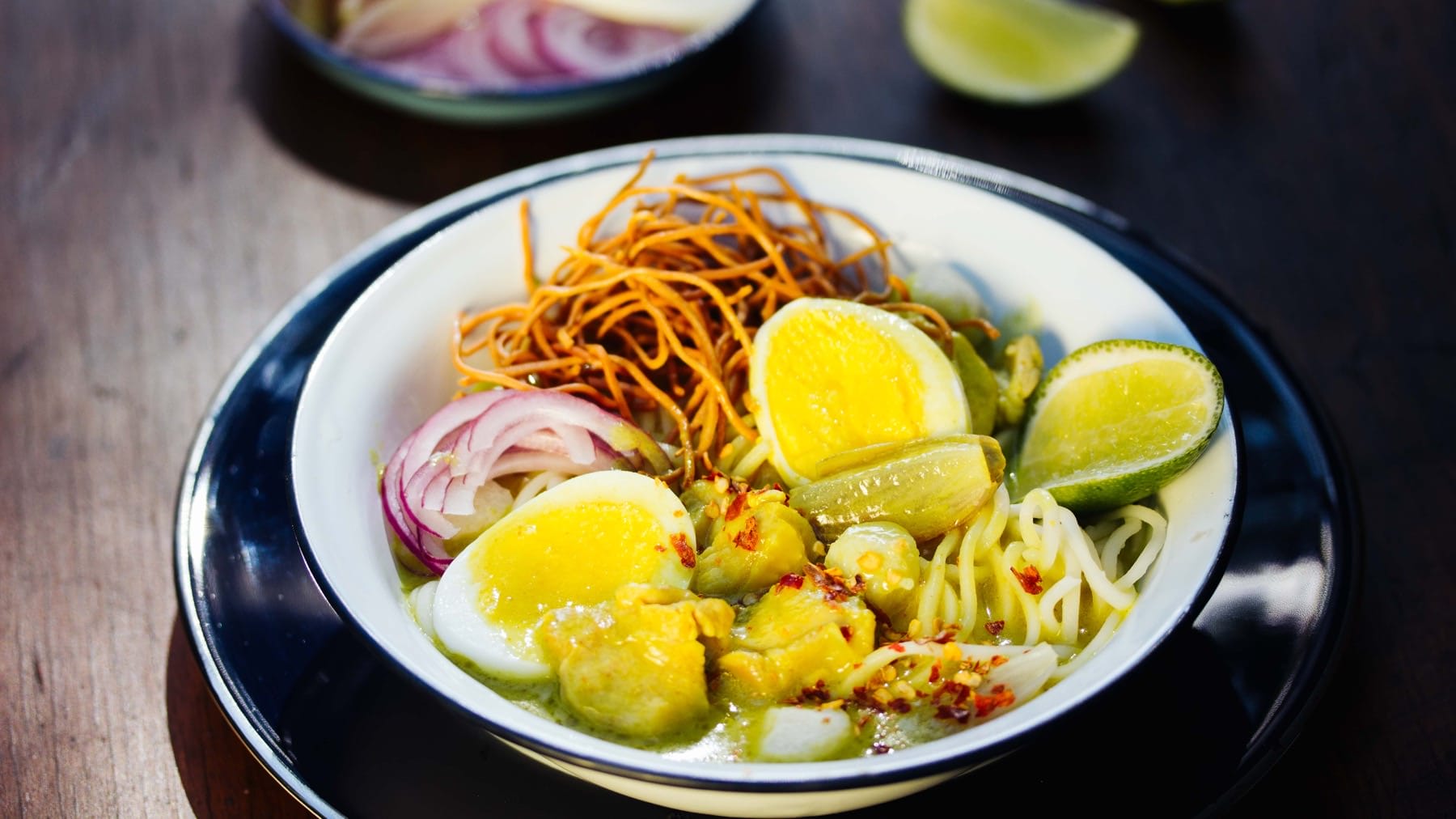 Burmesische Curry Nudelsuppe - Ohn No Khaut Swe