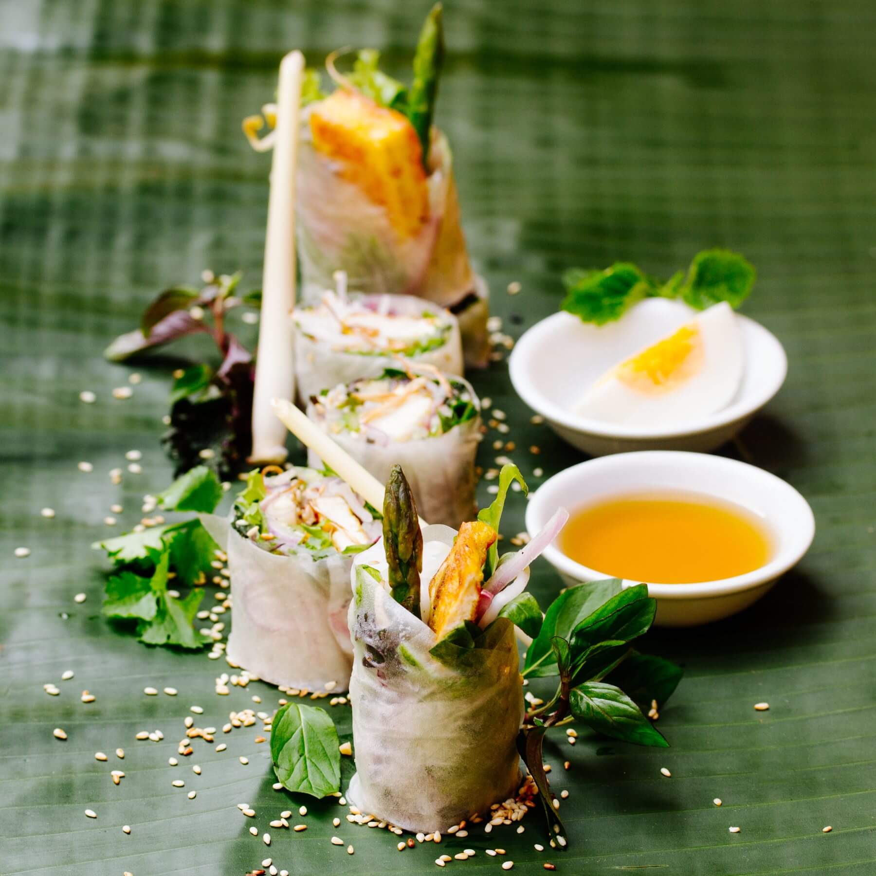 Sommerrollen mit Zitronengras-Tofu