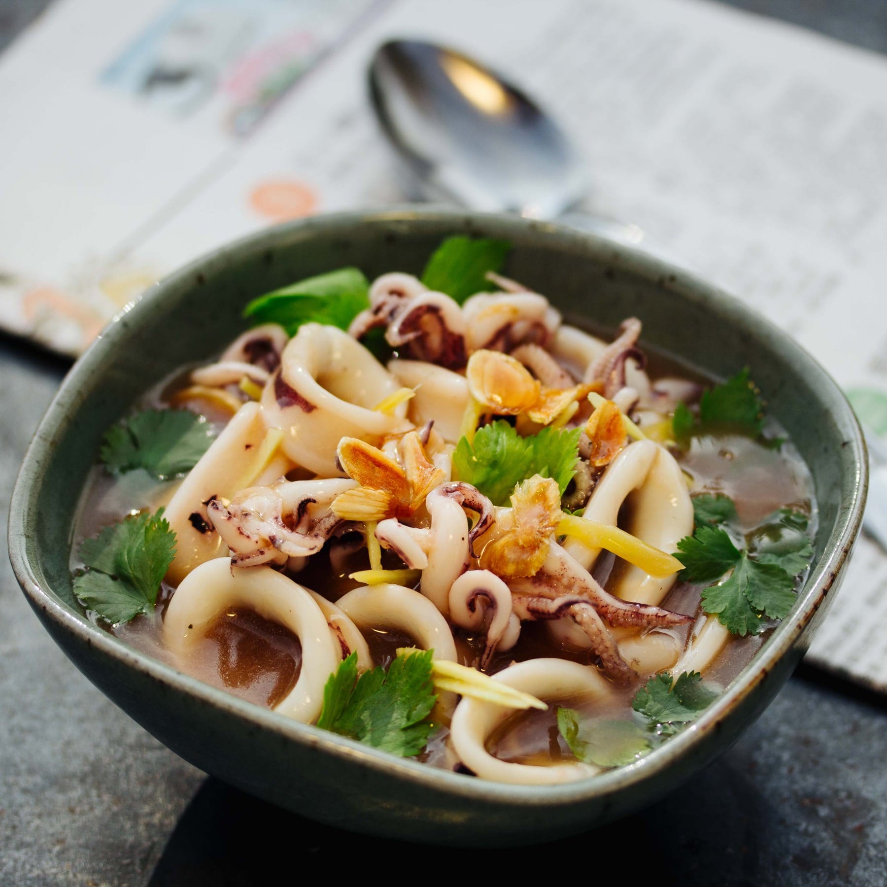 Suppe mit zartem Tintenfisch - You Yu Tang