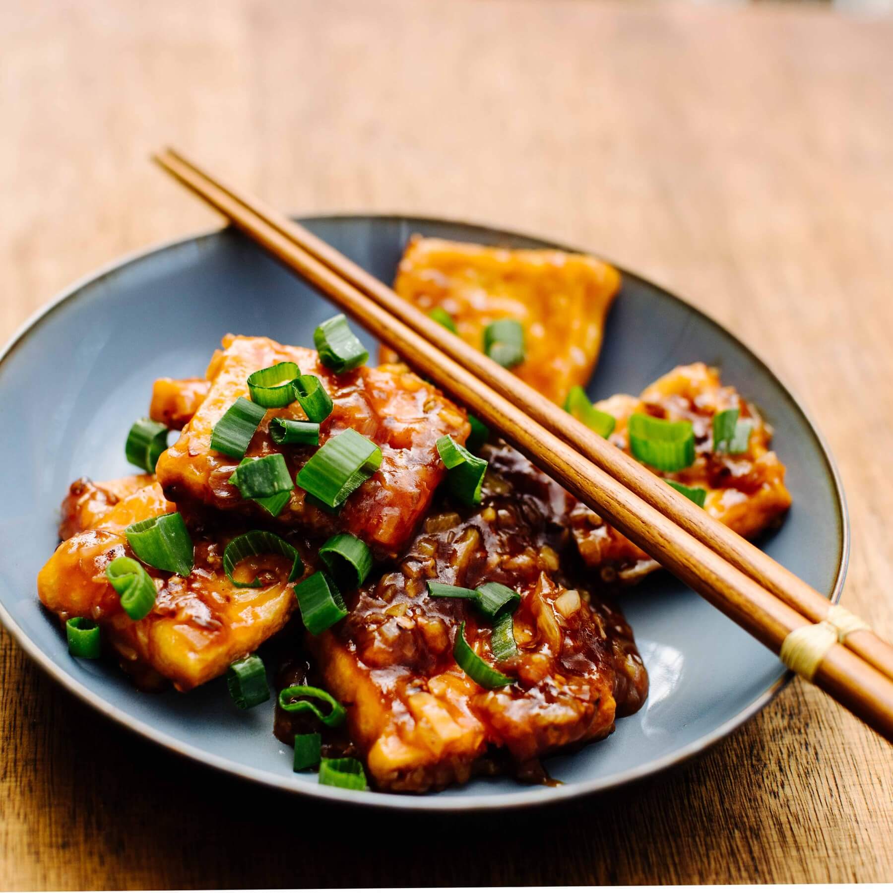 Frittierter Tofu mit Austernsauce - Haoyou Chao Doufu